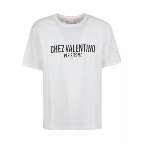 Valentino T-Shirts Cotton Jersey Crew Neck T-Shirt White