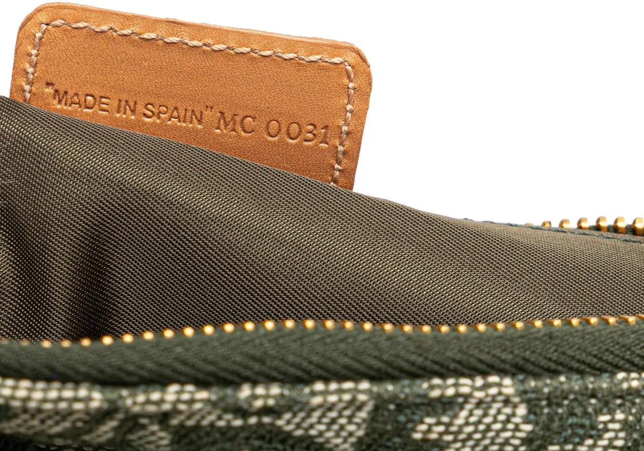 Thumbnail - Christian Dior Hobo Bags - Mini Diorissimo Canvas Saddle Pochette - Gr. unisize - in Grün - für Damen