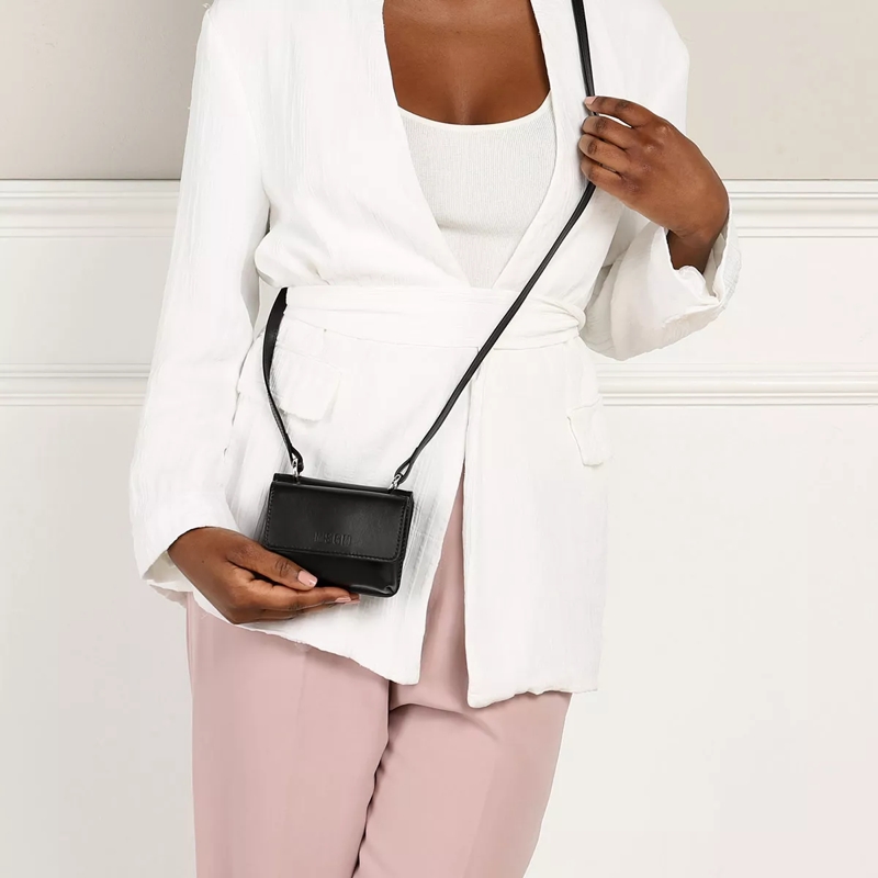 MSGM Micro Tas Crossbody Bag Black(Image 4)