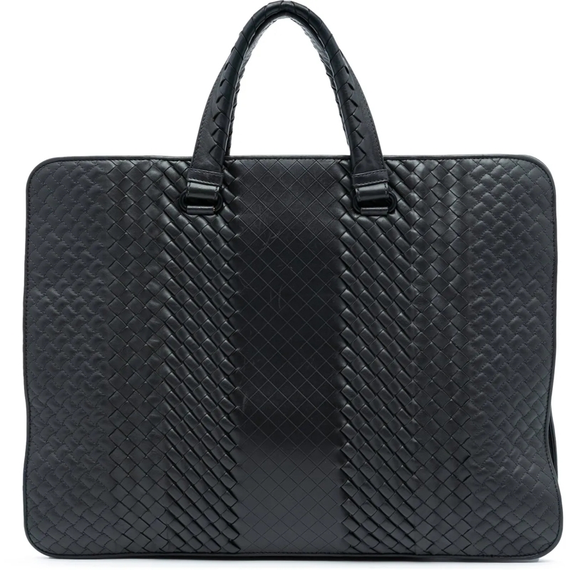 Bottega Veneta Tote Nappa Intreccio Imperatore Briefcase schwarz