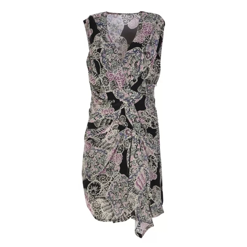 Iro Paisley Print Mini Dress Black Kleider