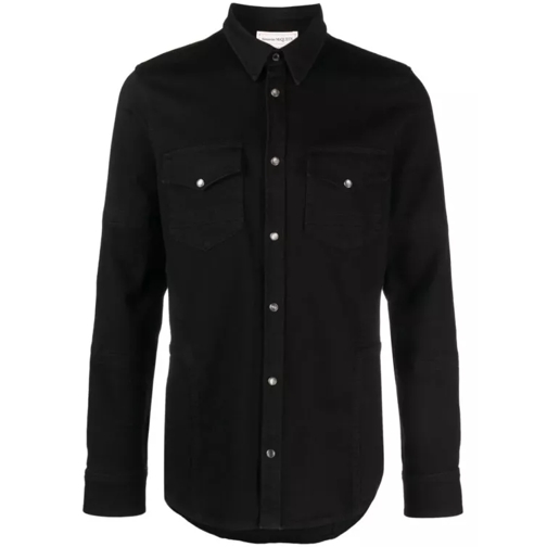Alexander McQueen Black Denim Shirt Black 