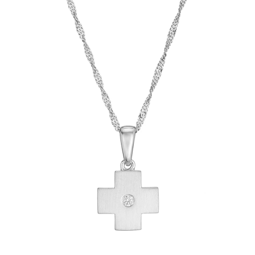 VOLARE Necklace with Pendant Platinum Short Necklace
