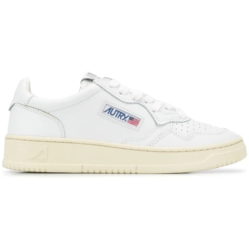 Autry International Low-Top-Sneaker Dames 01 Low Wit mehrfarbig