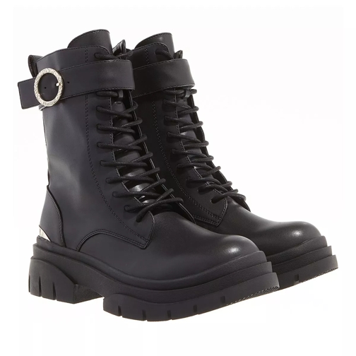 Just Cavalli Fondo Kani Kombat Dis. W6 Shoes Black Lace up Boots