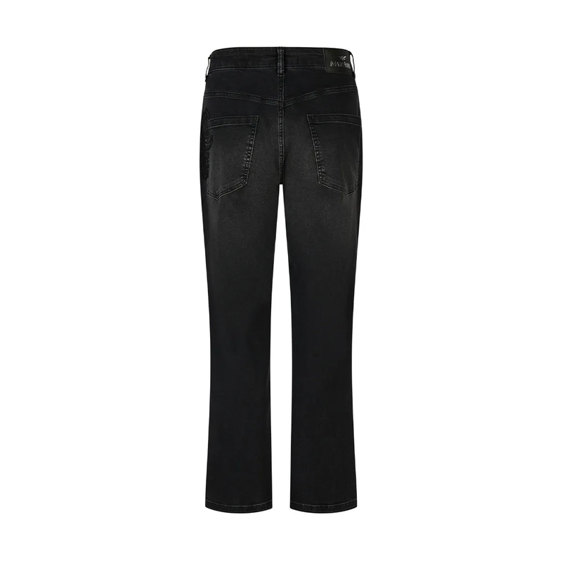 Marc Aurel Ausgestellte Jeans Boyfriend Jeans mit Kordelstickerei schwarz(Image 5)