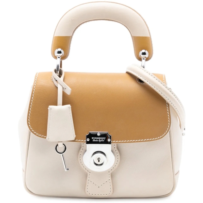 Burberry Schultertasche Small Grained Calfskin DK88 Top Handle Bag braun