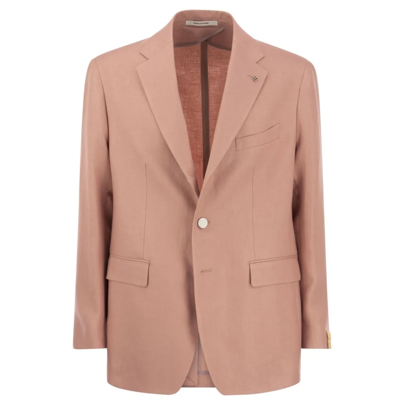 Tagliatore Blazer Two-Button Wool Jacket Pink