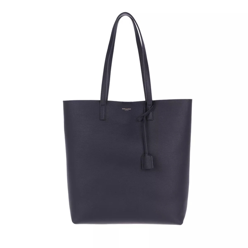 Saint Laurent North South Tote Leather Deep Marine Shopping Bag