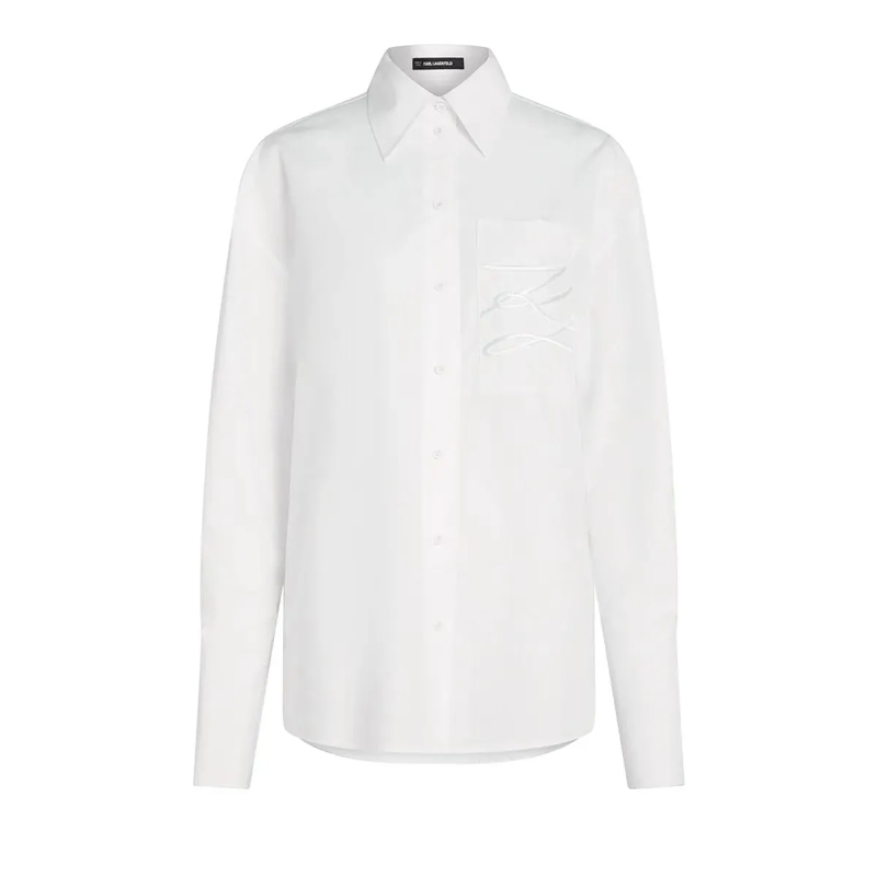 Karl Lagerfeld Bluse X AMBER VALLETTA AUTOGRAPH Bluse weiss