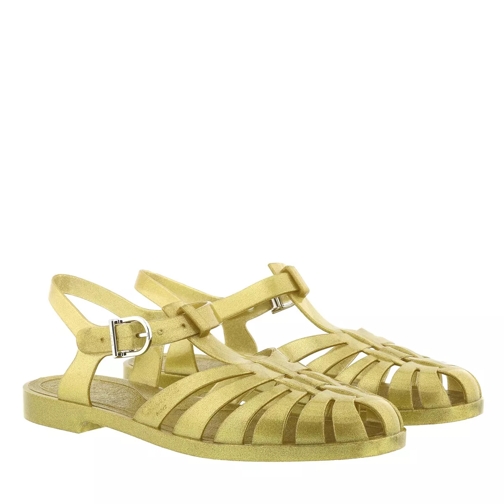 Celine PVC Beach Sandals  Gold Sandale