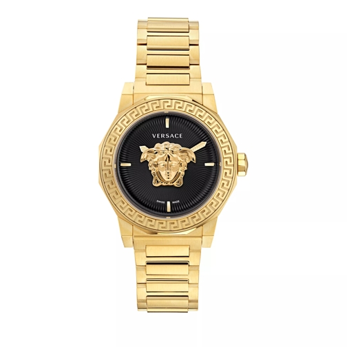 Versace Medusa Deco Yellow Gold-Tone Ion Plat Quartz Watch