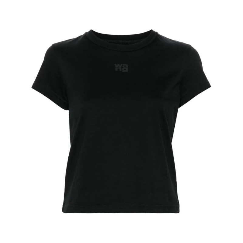 Alexander Wang T-shirt Black Fitted Short-Sleeve T-Shirt Black