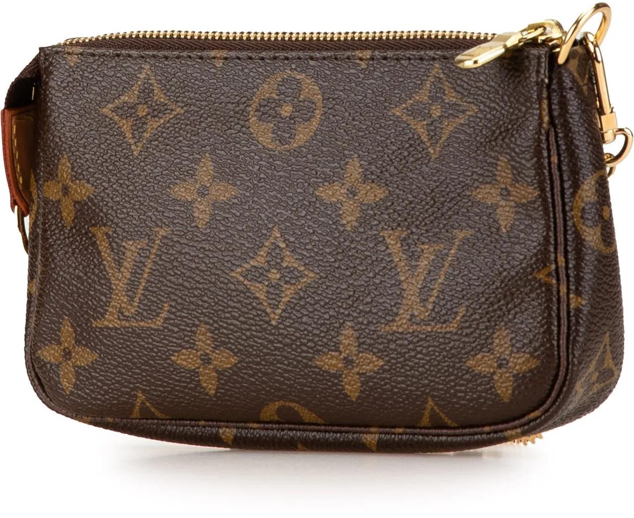 Louis Vuitton Hobo bags Monogram Trunks and Bags Mini Pochette Accessoires in bruin