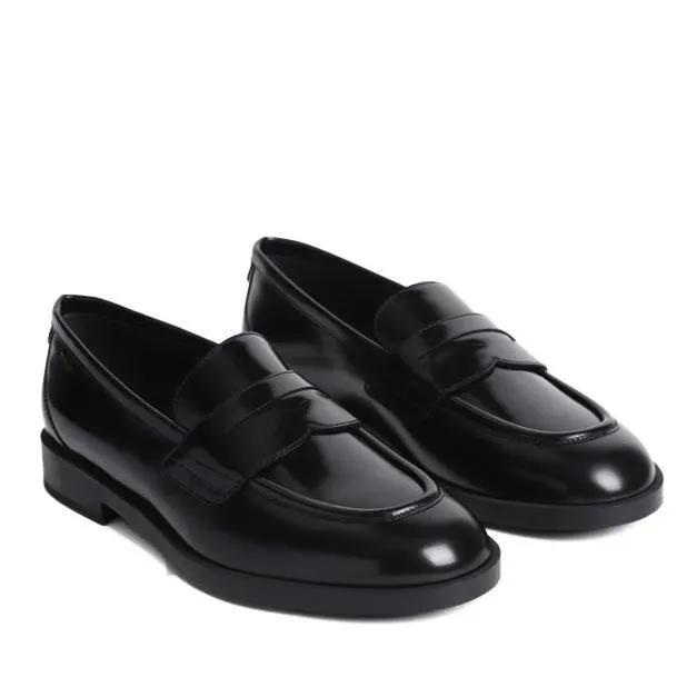 Bally Loafers & Ballerinas - Black Brushed Calf Leather Moccasin - Gr. 39,5 (EU) - in Schwarz - für Damen