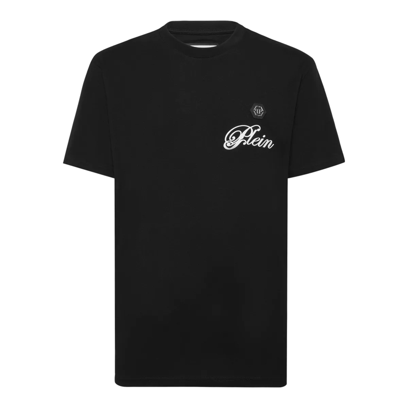 Philipp Plein T-Shirt T-Shirt Rundhalsausschnitt Ss Signature schwarz