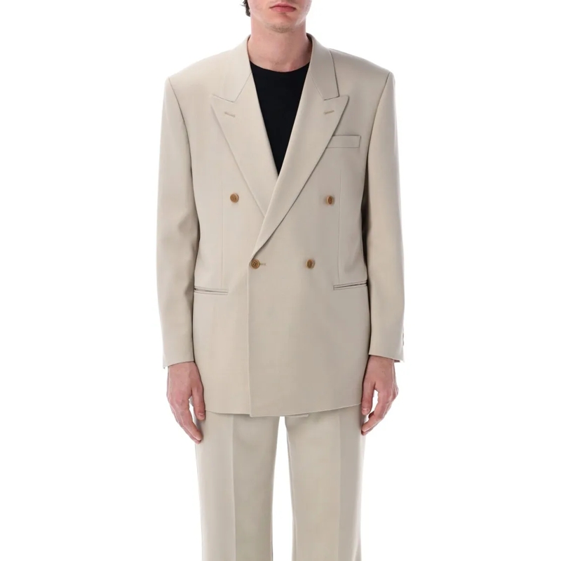 Sunflower Blazer 90'S Double Breasted Blazer Neutrals