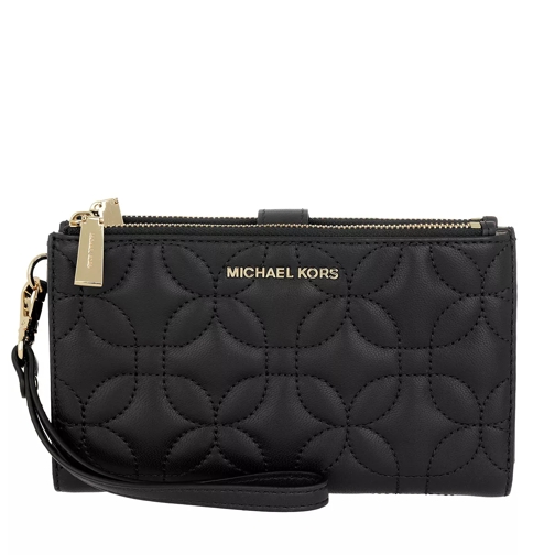 MICHAEL Michael Kors Wristlet Doublezip Wallet Black Phone Sleeve