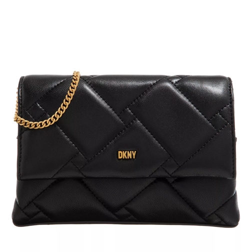 DKNY Willow Clutch Crossbody Black/Gold Crossbody Bag