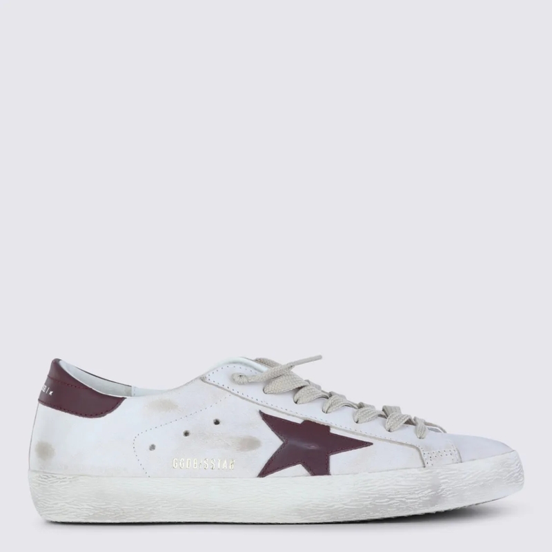 Golden Goose Low-Top-Sneaker Distressed White Leather Sneakers White(Image 2)
