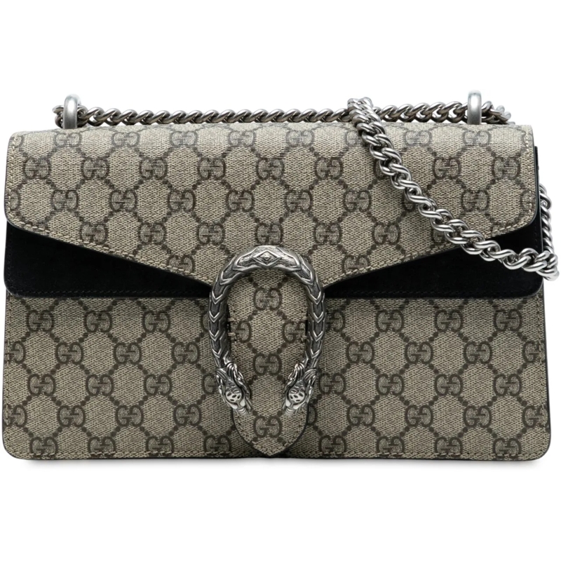 Gucci Schultertasche Small GG Supreme Dionysus Shoulder Bag braun