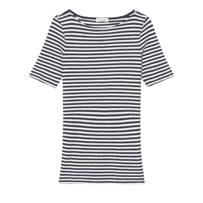 Marc O´Polo  T-shirt, short sleeve, boat neck, s multi/night sky
