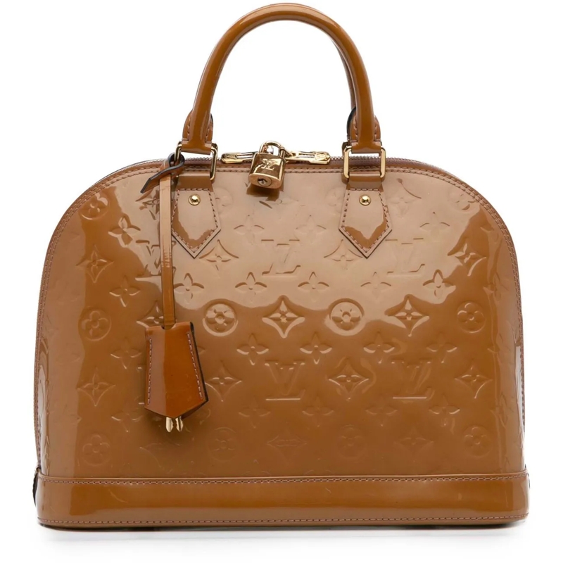Louis Vuitton Fourre-tout Monogram Vernis Alma PM braun