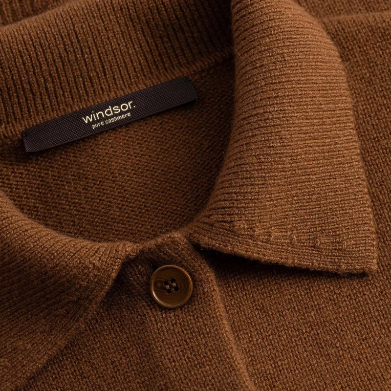 windsor. Vest Strickjacke aus Kaschmir braun(Image 3)