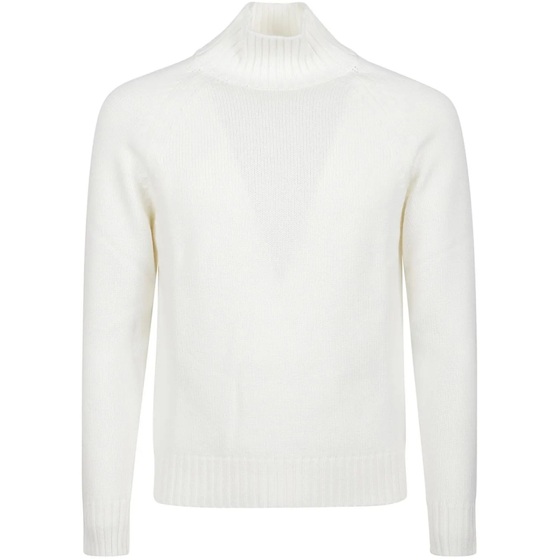 Eleventy  Turtle Neck Sweater White weiß