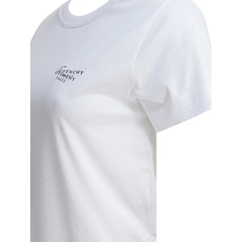 Givenchy T-shirt Fitted Crew-Neck T-Shirt White(Image 8)