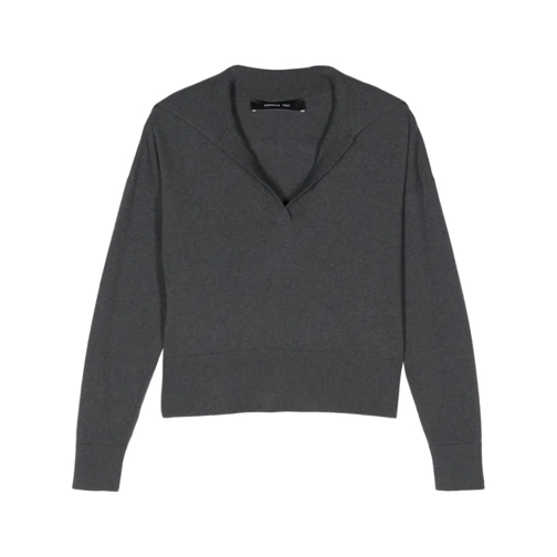 Federica Tosi Pull Anthracite Grey Knitted Sweater Grey