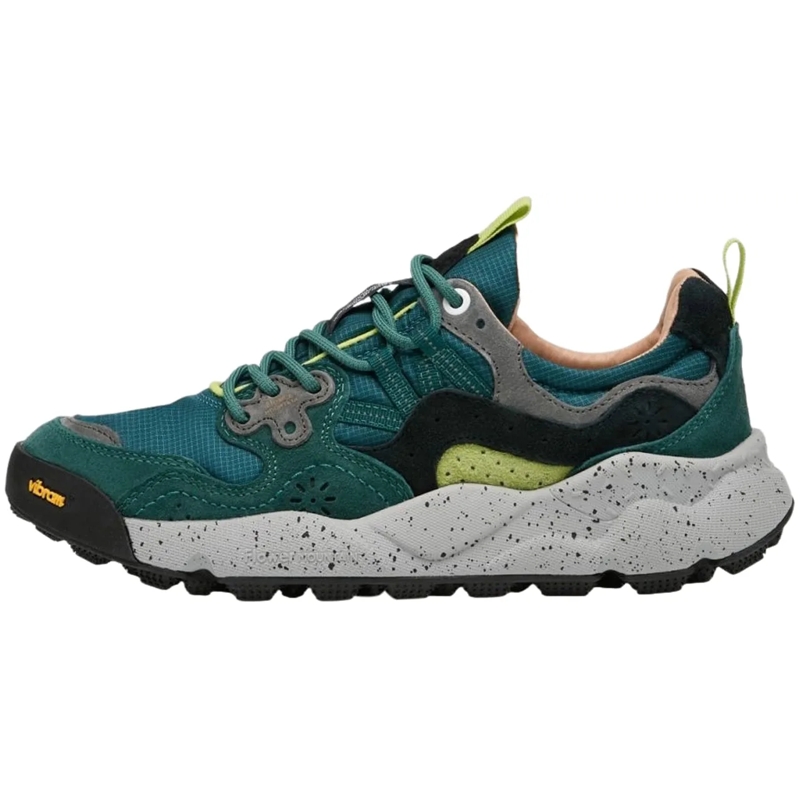 Flower Mountain Low-Top-Sneaker Sneakers Verde Bottiglia grün