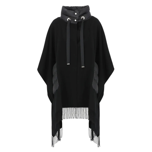 Herno Resort Poncho Black Veste de transition