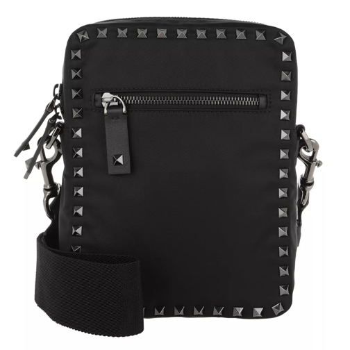Valentino Garavani Rockstud Crossbody Bag Nylon Black Crossbody Bag