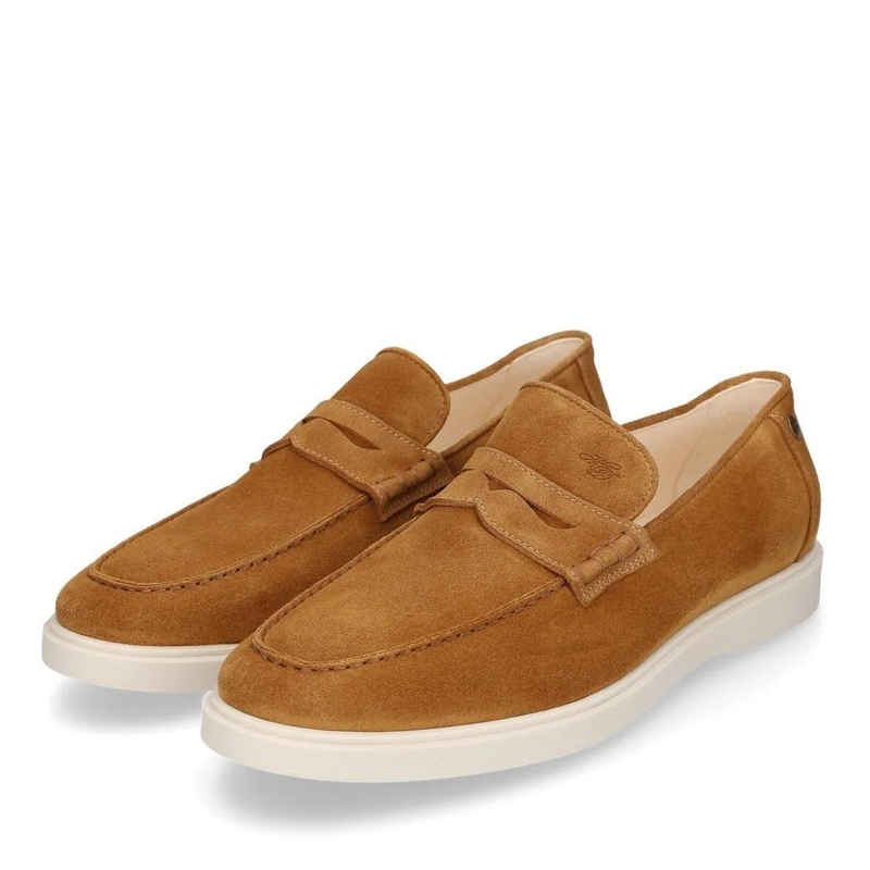 Heinrich Dinkelacker Monkstraps Loafer Genua Plain Loafer V mittel-braun