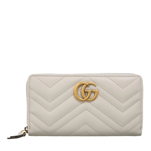 Gucci Portemonnaie mit Zip-Around-Reißverschluss Long Wallet Light Grey