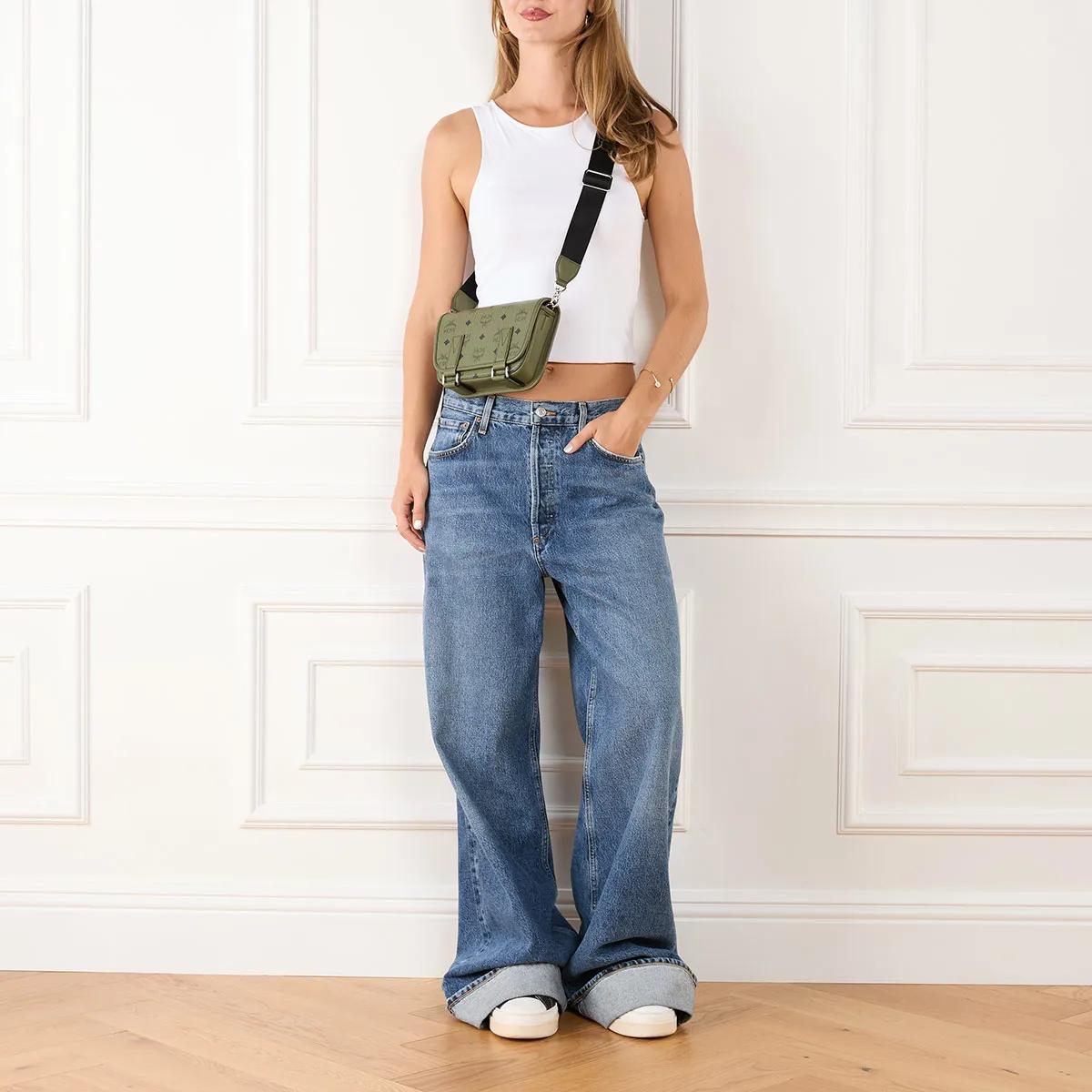 MCM Laptoptassen Aren Messenger Mini in groen