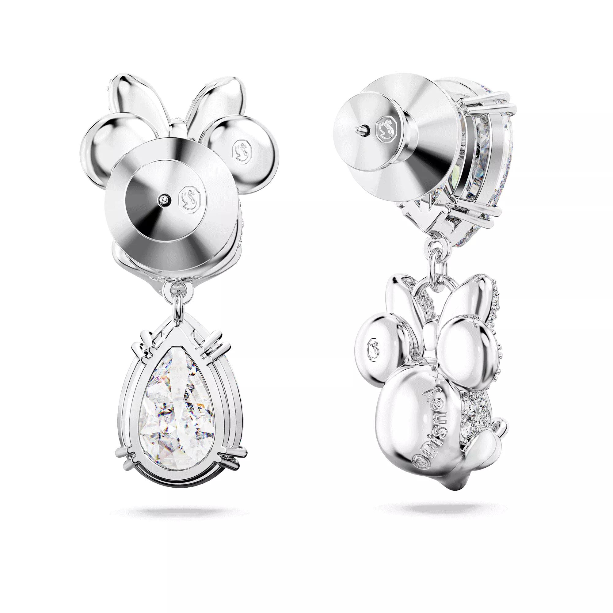 Swarovski Disney Minnie Mouse drop earrings Asymmetrical de White Ohrhanger
