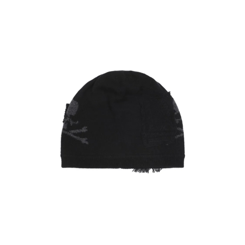 Mastermind World Hut Patchwork Beanie Hat Black