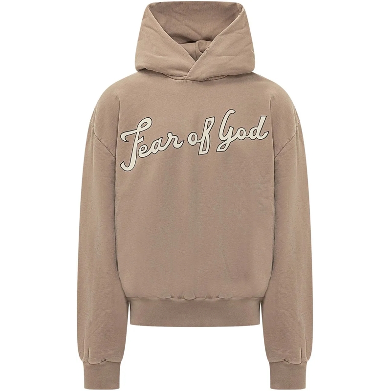 FEAR OF GOD  Felpa con Cappuccio 26 taupe