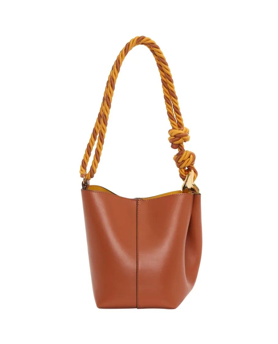 J.W.Anderson Beuteltasche - The Jwa Corner Small Bucket Bag - Gr. unisize - in Braun - für Damen