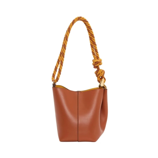 J.W.Anderson Bucket Bag The Jwa Corner Small Bucket Bag Brown