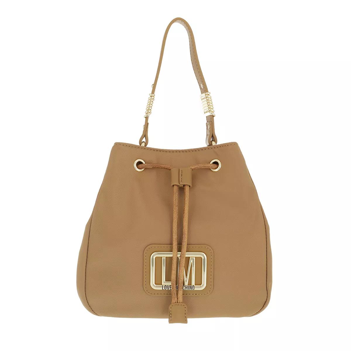 Love Moschino Beuteltasche - Borsa Nylon - Gr. unisize - in Beige - für Damen