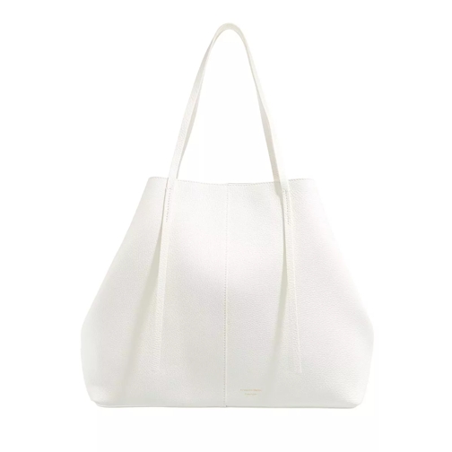 By Malene Birger Medium leather handbag female Tinted White Shopper