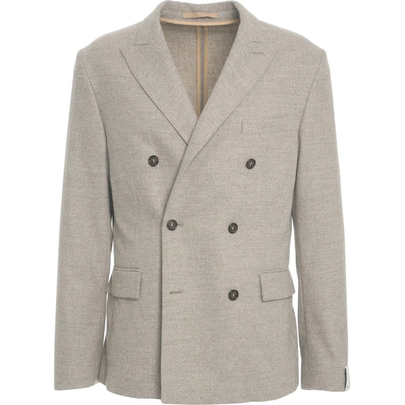 Paolo Pecora  Double-breasted blazer grau