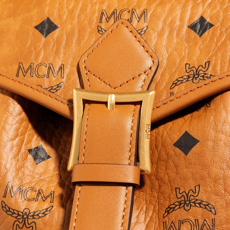 MCM Rucksack Aren Backpack Small Cognac(Image 4)