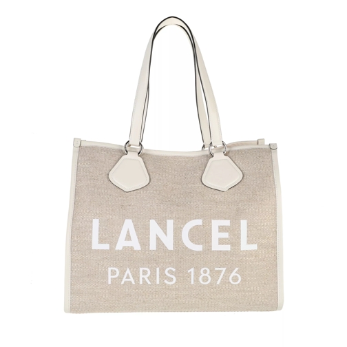 Lancel L Summer Tote Natural Snow Shopping Bag