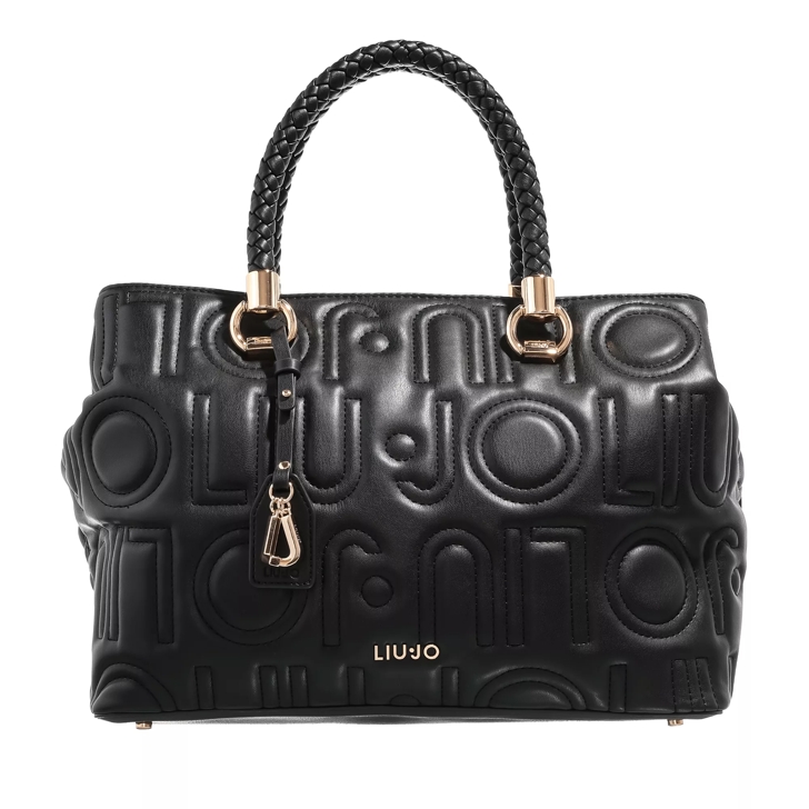 LIU JO Ecs M Satchel Double Zip Nero Tote