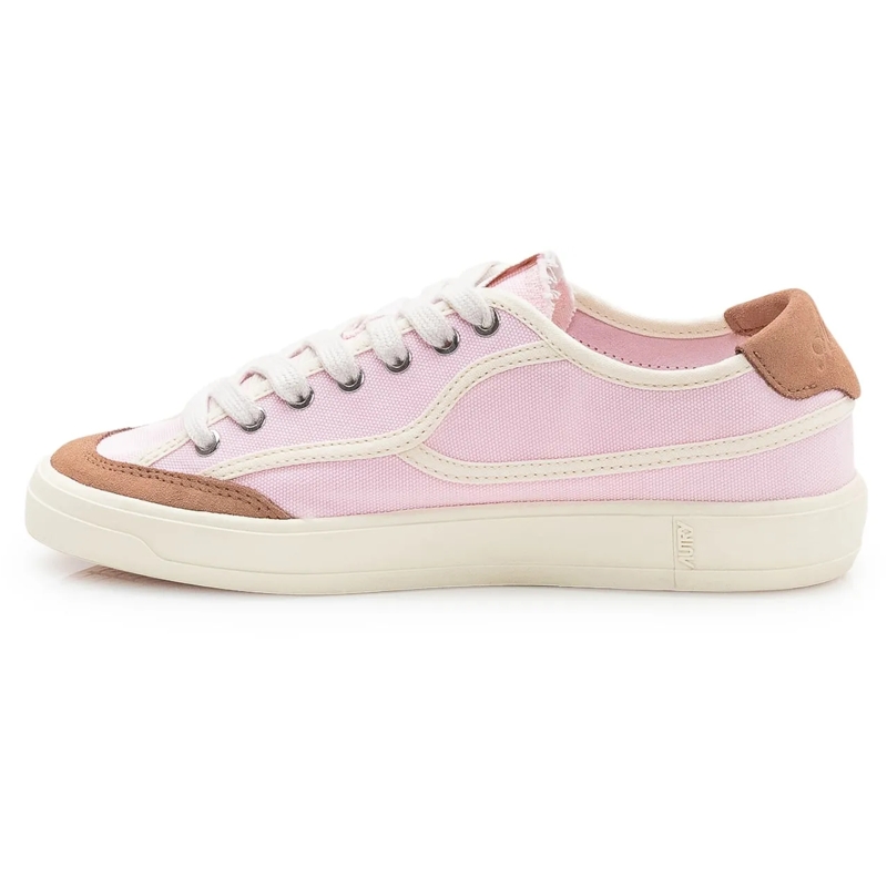 Autry International Low-Top-Sneaker Sneakers in Tela Rosa e Beige rose(Image 4)