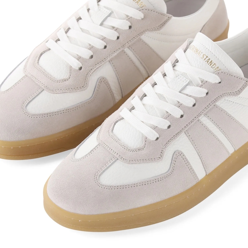 National Standard Schnürschuhe Sneaker aus Leder beige(Image 4)